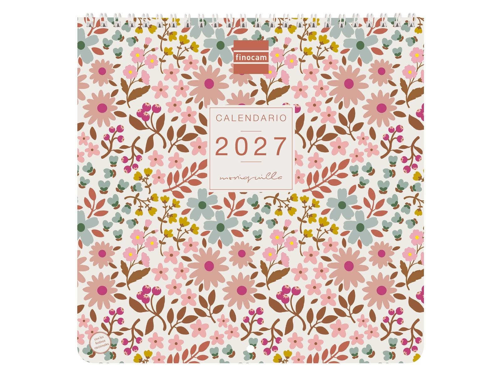 CALENDARIO PARED 2027 ART 21X21 MONIQUILL.2027+ 210x210 mm