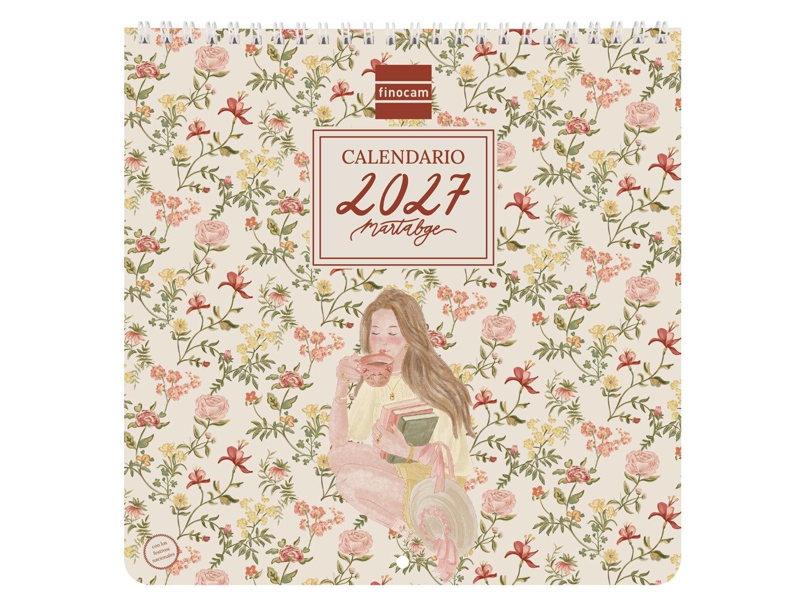 CALENDARIO PARED 2027 ART 21X21 MARTABGE 2027+ 210x210 mm