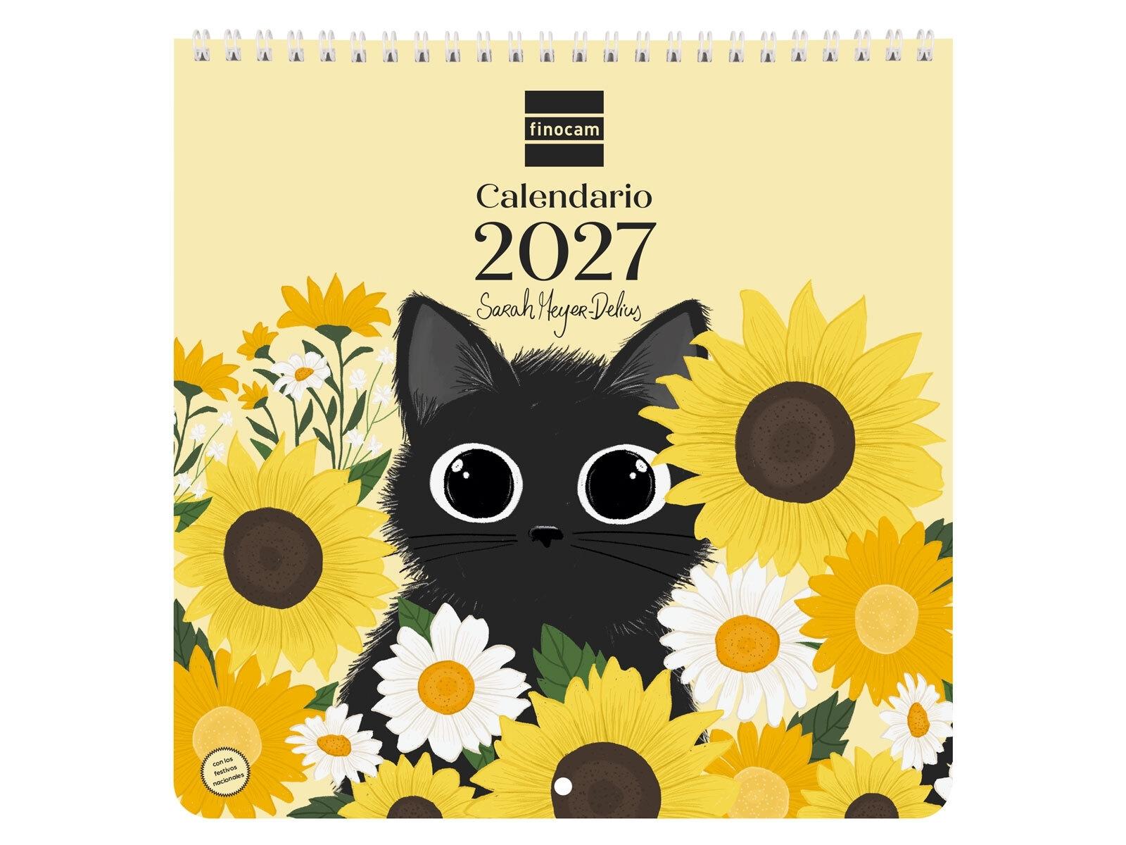 CALENDARIO PARED 2027 ART 21X21 SARAH MEY.2027+ 210x210 mm