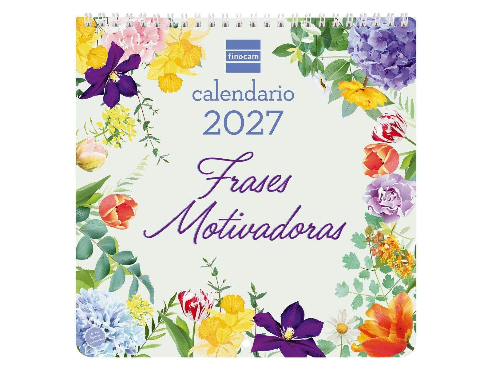 CALENDARIO PARED 2027 ART 21X21 FR.MOT.2027+ 210x210 mm
