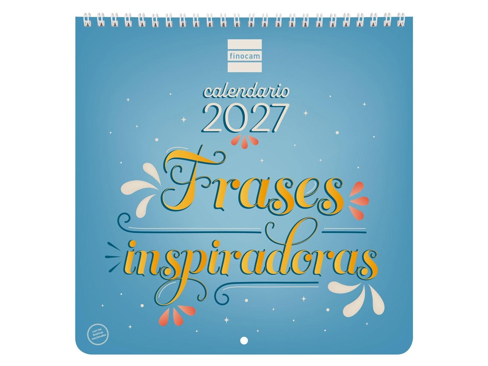 CALENDARIO PARED 2027 ART 21X21 FR.INSPIR.2027+ 210x210 mm