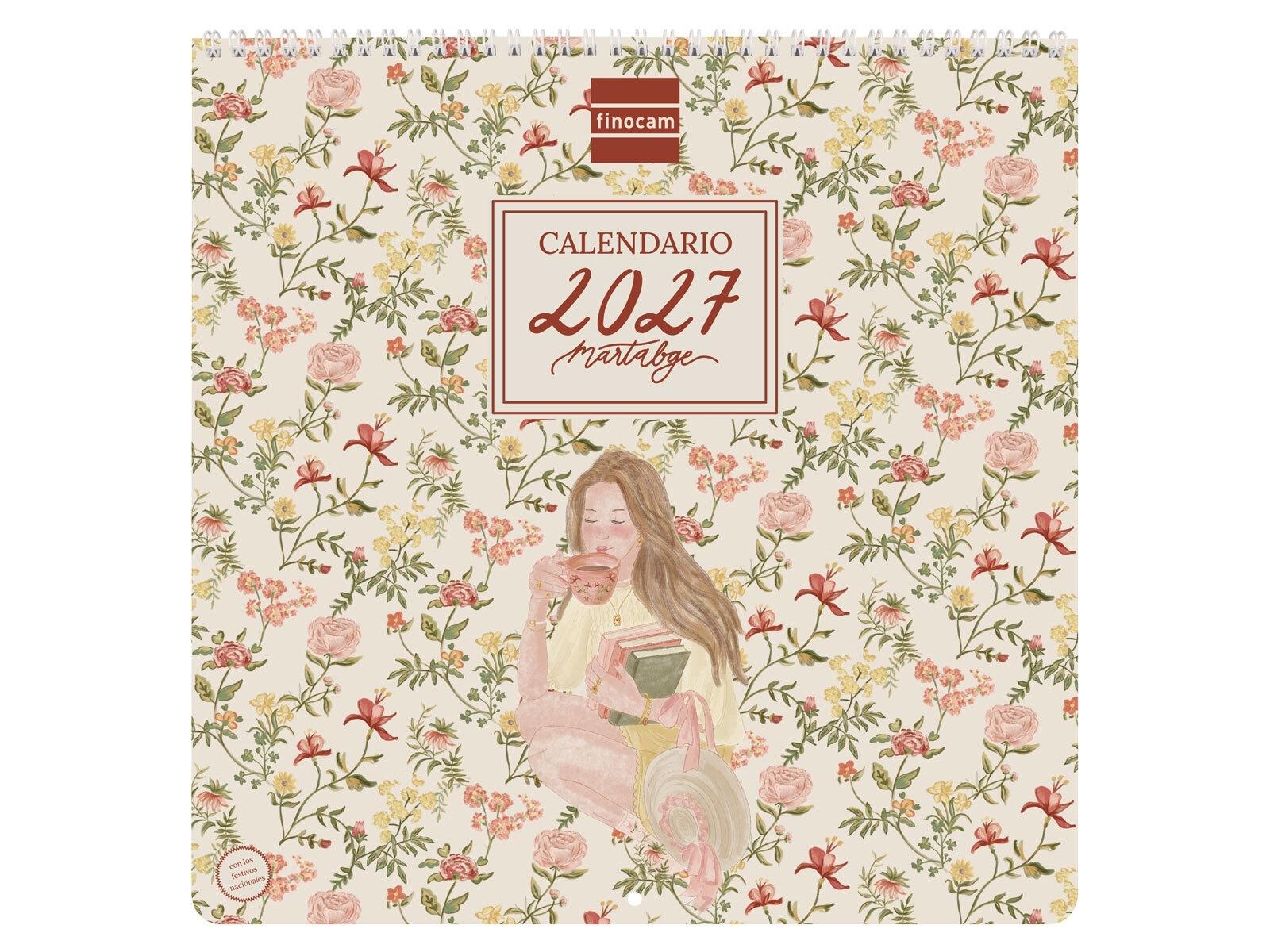 CALENDARIO PARED 2027 ART 30X30 MARTABGE 2027+ 30X30 - 300x300 mm