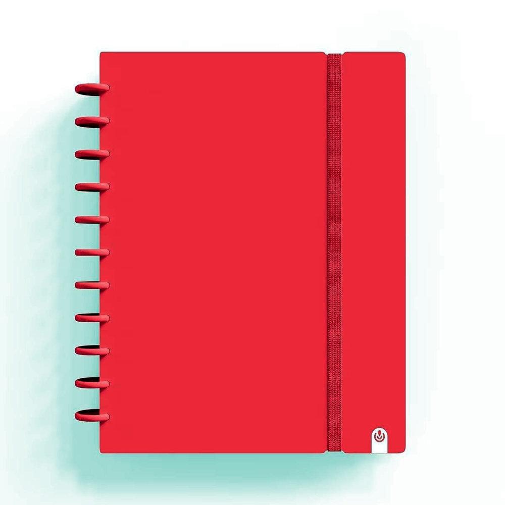 CUADERNO INGENIOX FOAM A4 80H CUADRICULA ROJO