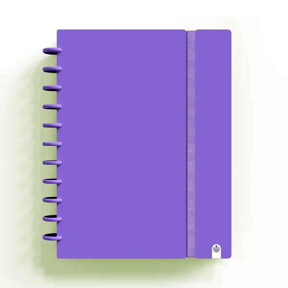CUADERNO INGENIOX FOAM A4 80H CUADRICULA MALVA PASTEL