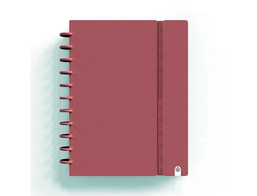 CUADERNO INGENIOX FOAM A4 80H CUADRICULA ROSA PASTEL