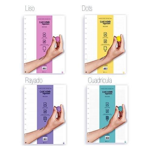 RECAMBIO CUADERNO CARCHIVO INGENIOX A4 50 HOJAS