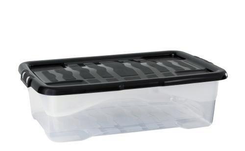 CAJA ALMACENAMIENTO APILABLE 30L CON TAPA