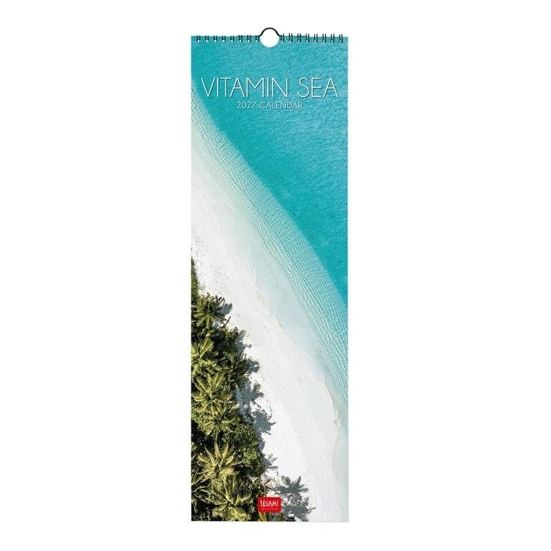 CALENDARIO PARED LEGAMI 2027 - NATURE & LANDSCAPES - VITAMIN SEA - 16X49 16X49