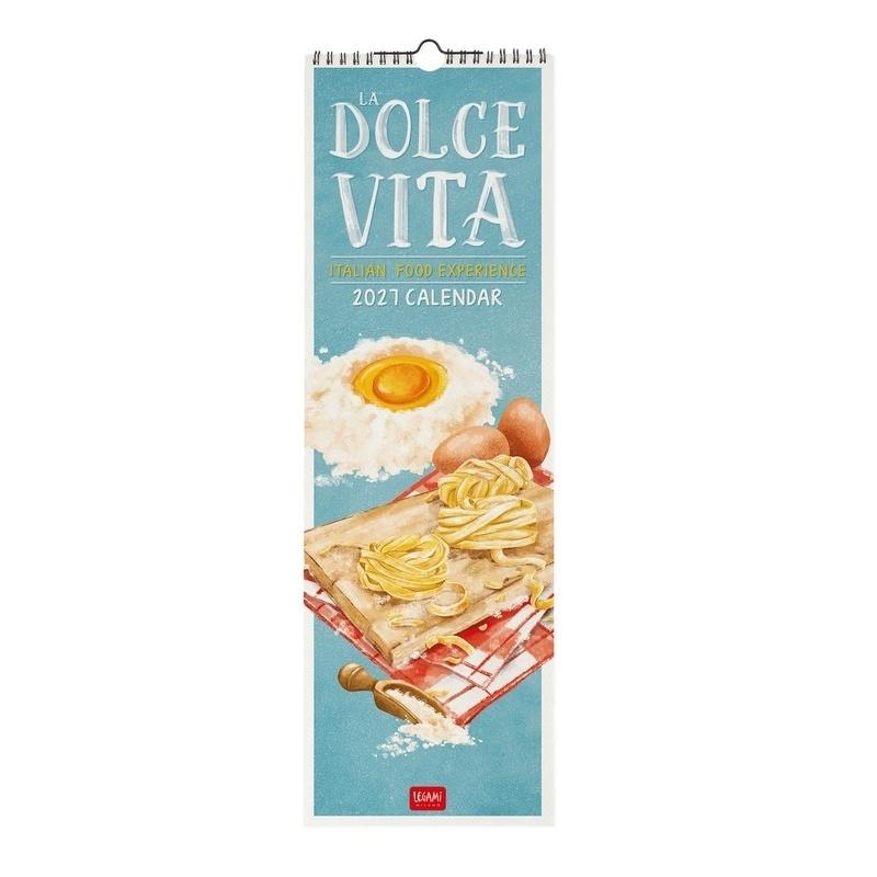 CALENDARIO PARED LEGAMI 2027 - FOOD & DRINK - LA DOLCE VITA - 16X49 16X49