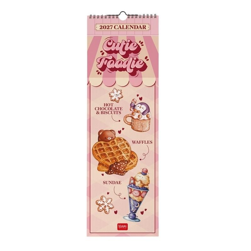 CALENDARIO PARED LEGAMI 2027 - FOOD & DRINK - CUTIE FOODIE - 16X49 16X49