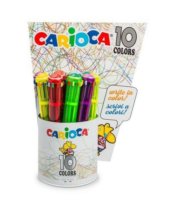 Bolígrafo 10 Colores Vintage BOLÍGRAFOS DE COLORES CARIOCA