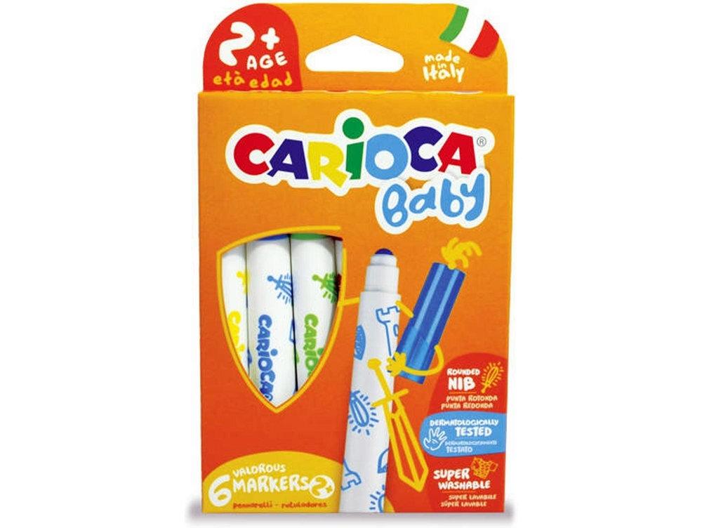 ROTULADOR CARIOCA BABY CAJA DE 6U +2 AÑOS