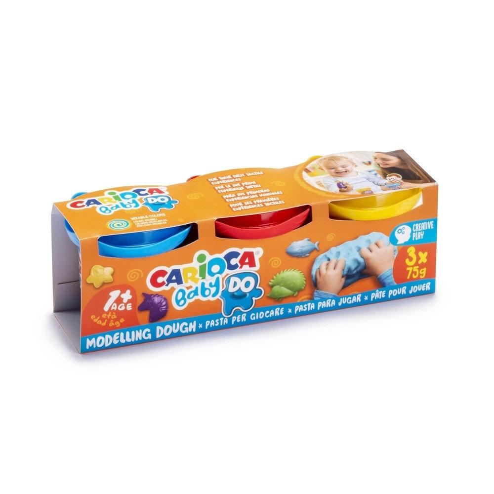 PASTA DE MODELAR CARIOCA BABY ESTUCHE 3 COLORES +12 MESES