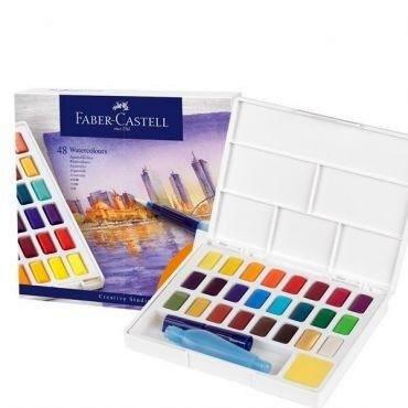 CAJA 24 ACUARELAS EN PASTILLA FABER CASTELL