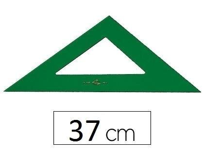 FABER CASTELL ESCUADRA VERDE 37 CM SIN GRADUAR