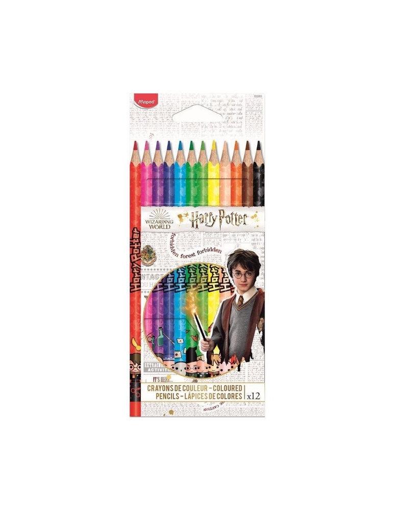 LAPICES DE COLORES HARRY POTTER 12 UNIDADES