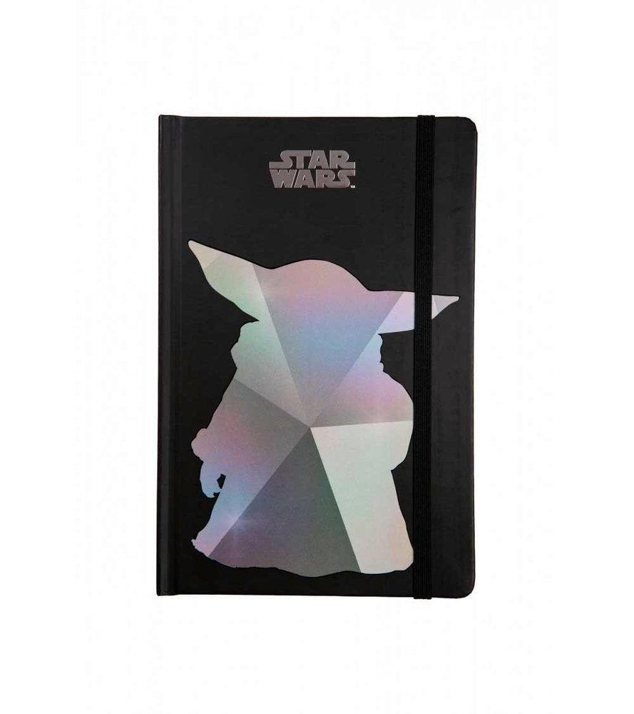 CUADERNO A5 CON BANDA ELÁSTICA BLACK COLLECTION MANDALORIAN