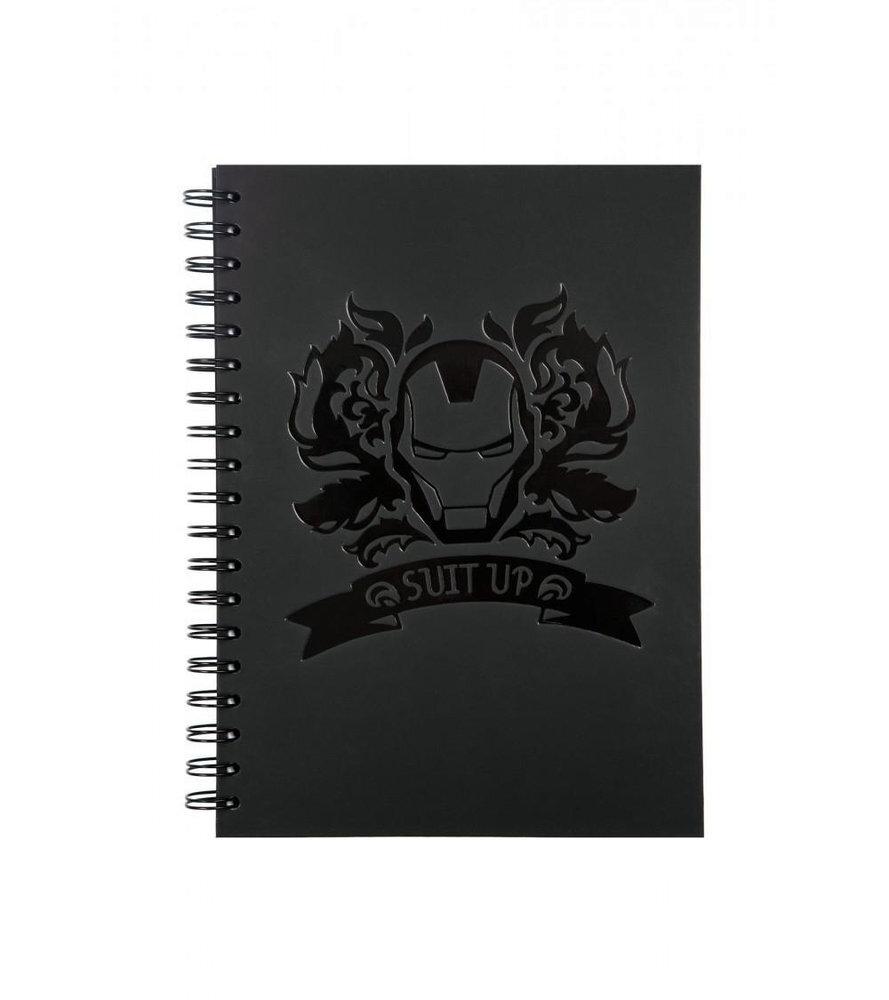 CUADERNO ESPIRAL B5 CUADRÍCULA BLACK COLLECTION AENGERS
