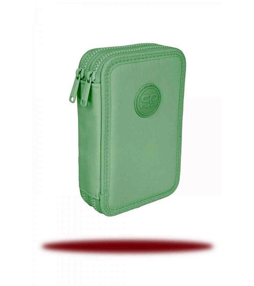 ESTUCHE PLUMIER DOS PISOS PASTEL POWDER MINT