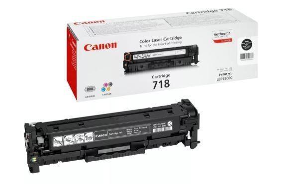 TONER CANON 718 BK NEGRO