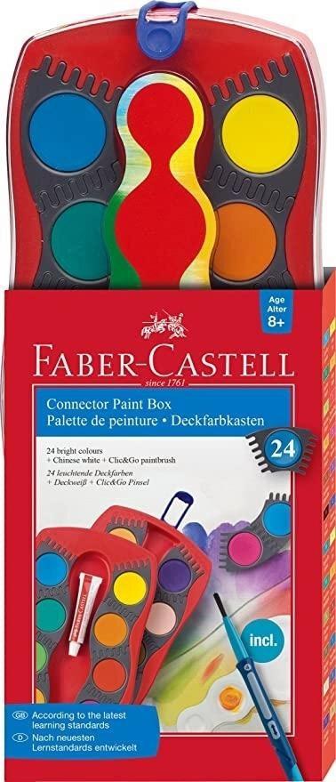 ESTUCHE 24 PASTILLAS ACUARELA FABER CASTELL
