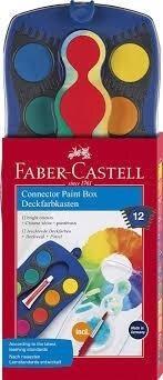 ESTUCHE 12 PASTILLAS ACUARELA AZUL FABER CASTELL