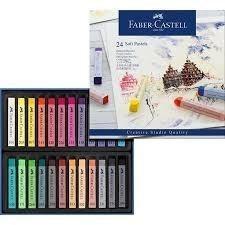 ESTUCHE 24 PINTURAS PASTEL BLANDA MINI CREATIVE STUDIO FABER CASTELL