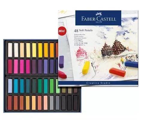 ESTUCHE 36 PINTURAS PASTEL BLANDA MINI CREATIVE STUDIO FABER CASTELL