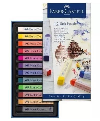 ESTUCHE 12 PINTURAS PASTEL BLANDA CREATIVE STUDIO FABER CASTELL