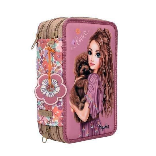 ESTUCHE PLUMIER TRIPLE FLORAL