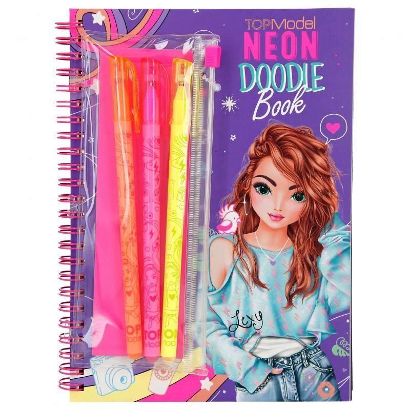 LIBRO PARA COLOREAR BOLIGRAFOS NEON - TOPMODEL
