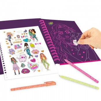 LIBRO PARA COLOREAR BOLIGRAFOS NEON - TOPMODEL