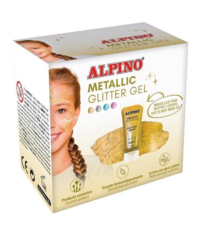 MAQUILLAJE GLITTER GEL METALICO ORO