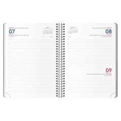 AGENDAS ANUALES 2026 SYNCRO NEGRO DÍA PÁGINA ESPIRAL 15 x 21