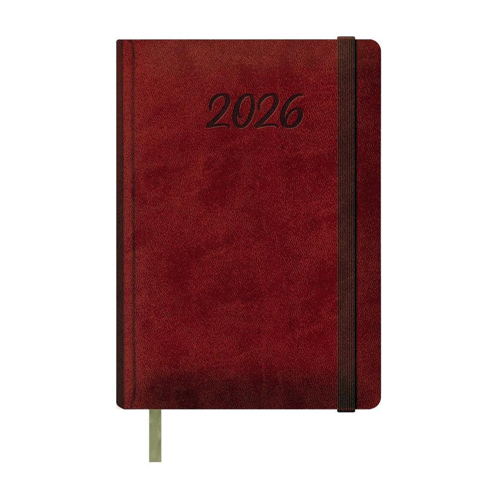 AGENDAS ANUALES 2026 SAMBA ROJO DÍA PÁGINA 15 x 21