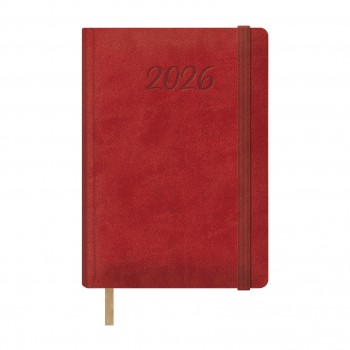 AGENDAS ANUALES 2026 SAMBA ROJO DÍA PÁGINA 15 x 21