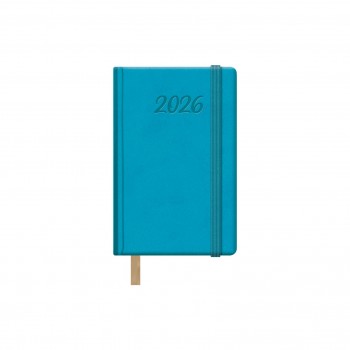 AGENDAS ANUALES 2026 SAMBA TURQUESA SEMANA VISTA BOLSILLO 8,5 x 13