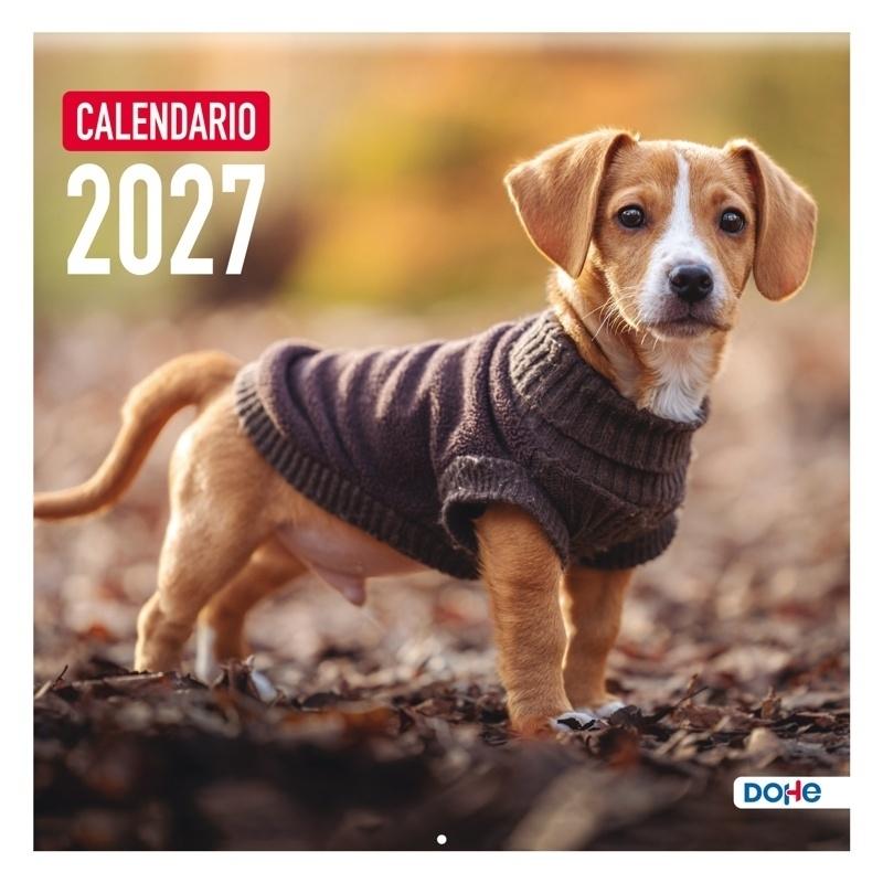 CALENDARIOS PARED 4c MES VISTA 30 x 30 PERROS CALENDARIOS PARED 4c