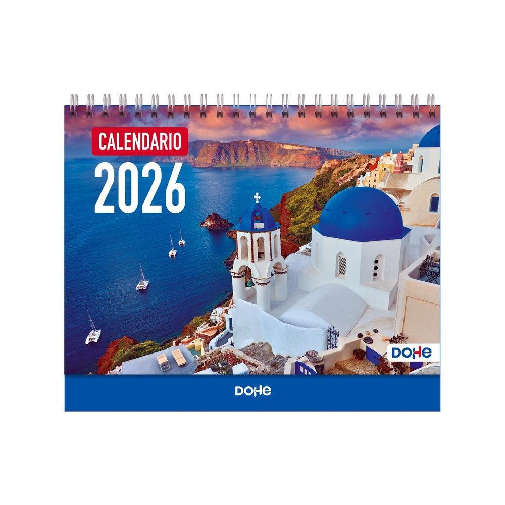 CALENDARIO SOBREMESA 2026  CIUDADES MES VISTA 15 x 21