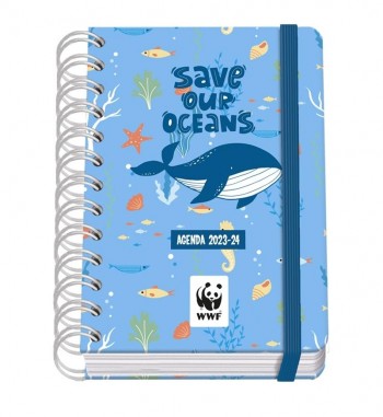 AGENDA ESCOLAR 23-24 A6 D/P WWF SAVE OUR OCEANS