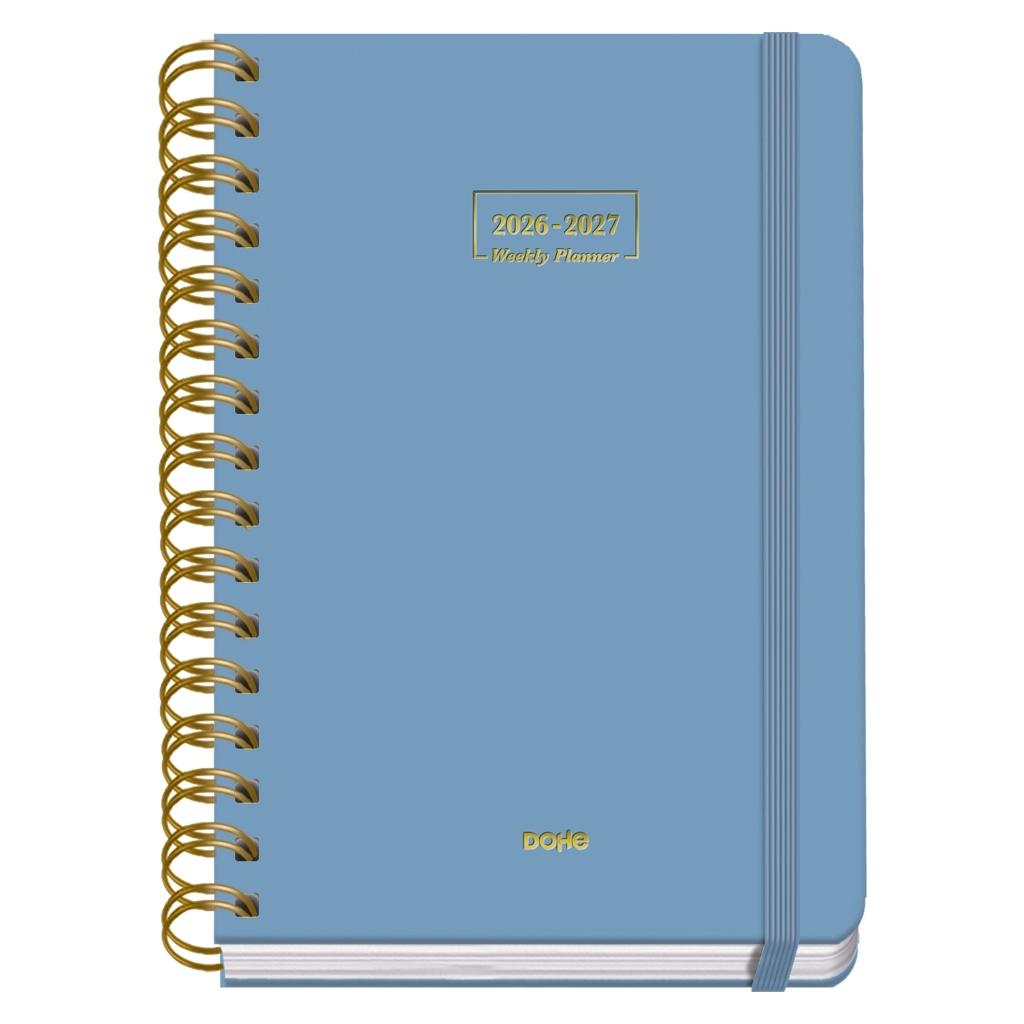 (26) AGENDA ESCOLAR 2026-2027 PREMIUM WIRE'O SEMANA VISTA AZUL A5 150 X 210