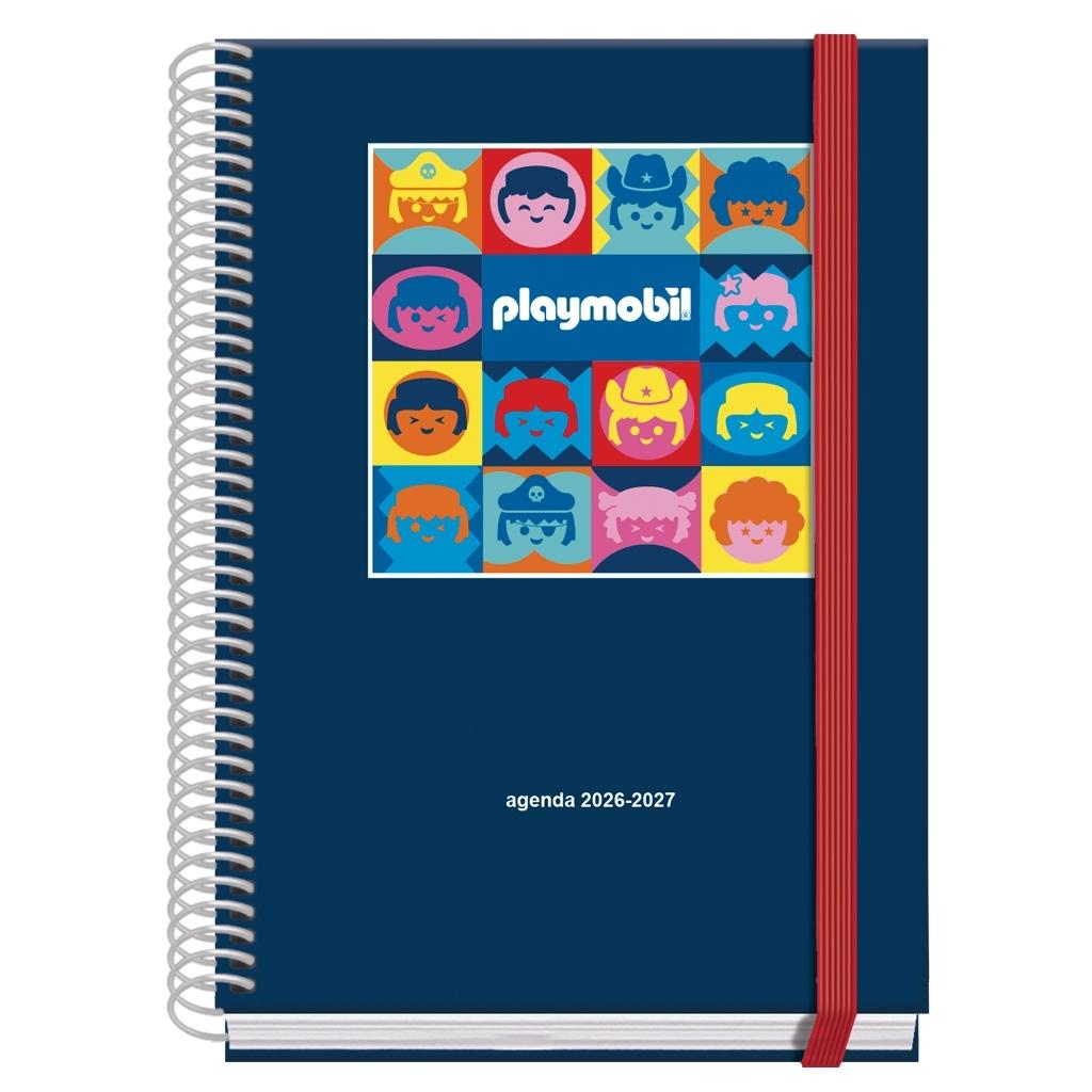 (26) AGENDA ESCOLAR 2026-2027 ESPIRAL SEMANA VISTA PLAYMOBIL A5 150 X 210