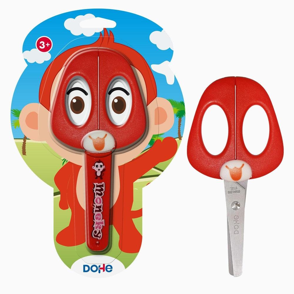 (20T) TIJERA INFANTIL MONO ROJO