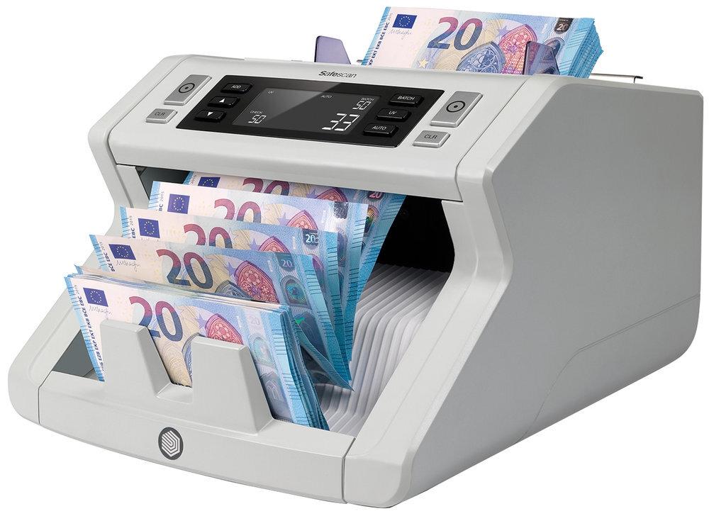 CONTADOR DE BILLETES SAFESCAN 2210 CON DETECTOR ULTRAVIOLETA Y TAMAÑO
