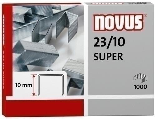 GRAPAS NOVUS GRUESOS 23/10 GALVANIZADAS CAJA DE 1000