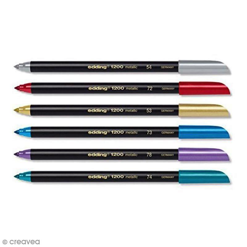ROTULADOR EDDING 1200 COLORES METALICOS