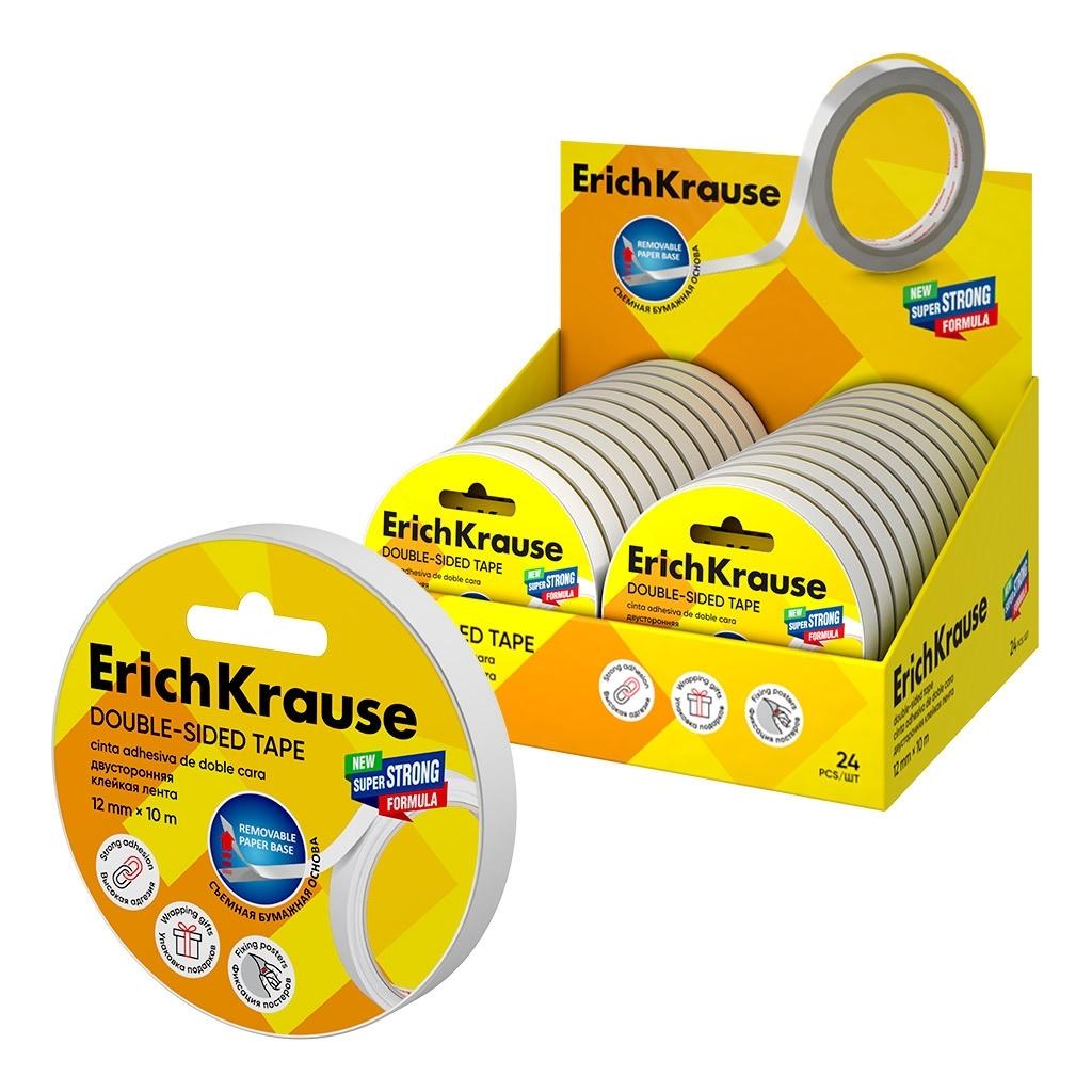 CINTA ADHESIVA DE DOBLE CARA ERICHKRAUSE, 12MMX10M