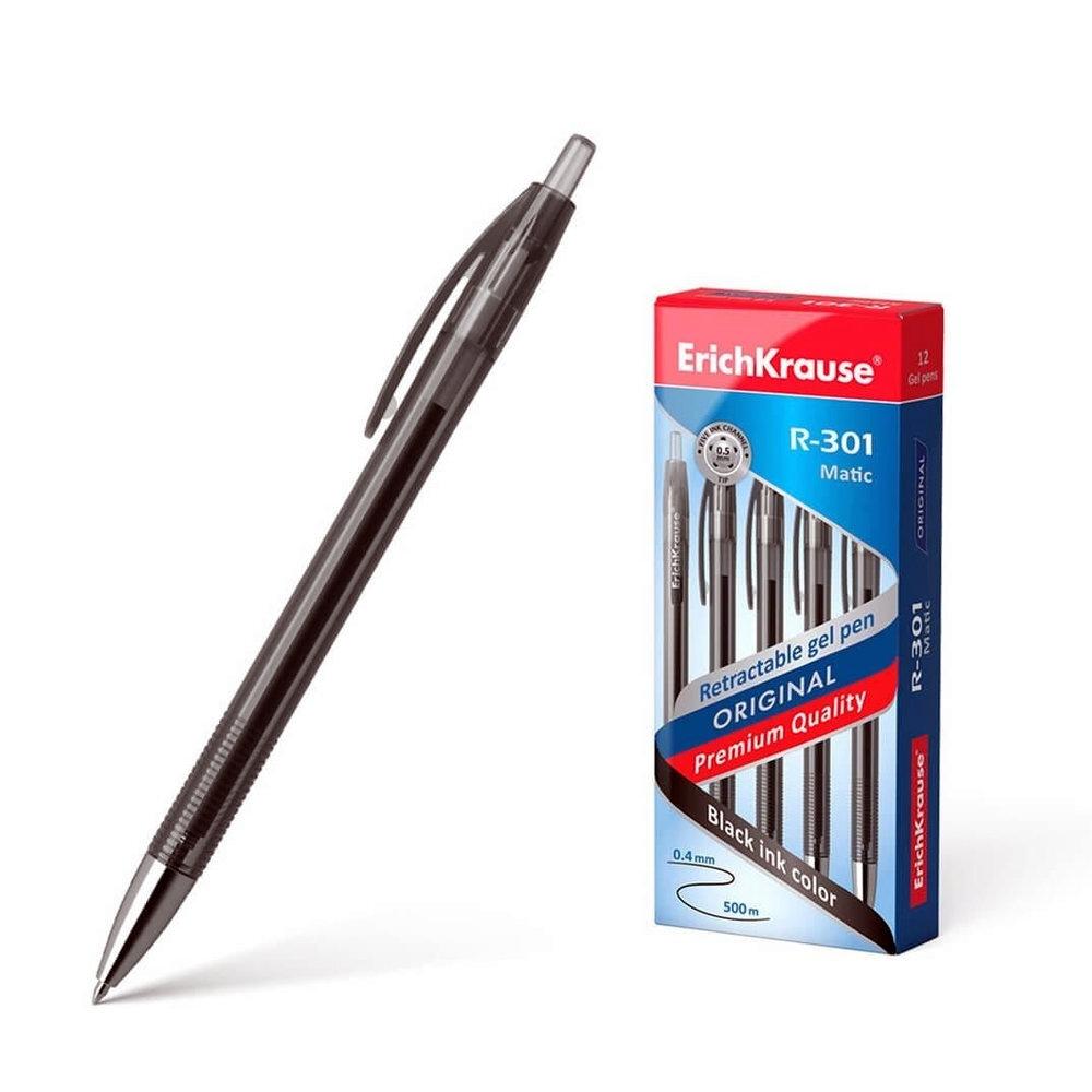 BOLIGRAFO BASICO GEL RETRACTIL COLOR NEGRO