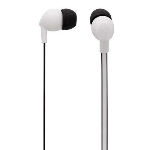 AURICULARES CON CABLE Y  MICROFONO BE COLOR BLANCO/NEGRO JACK