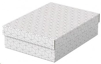 CAJA DE ALMACENAJE MEDIANA 360X265X100 COLOR BLANCO